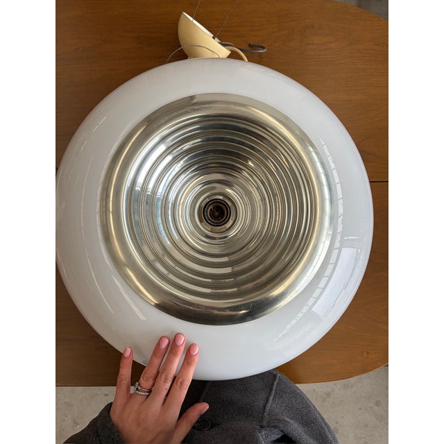 Black and White Ceiling Lamp by Achille Castiglioni for Flos, 1970s For Sale - Image 14 of 18