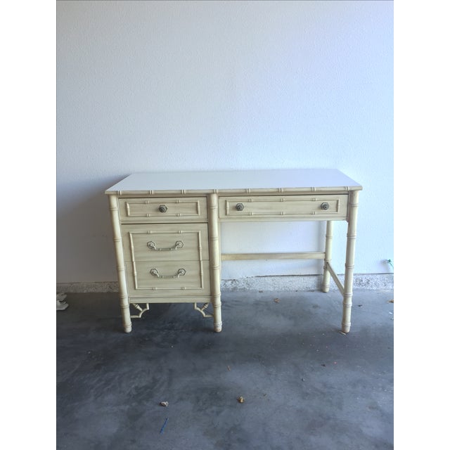 Vintage Thomasville Allegro Faux Bamboo Desk Chairish