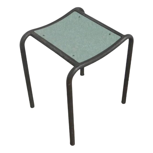 Vintage Stool in Iron and Formica, 1960 For Sale