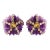 Noelle Studs in Purple, a pair For Sale