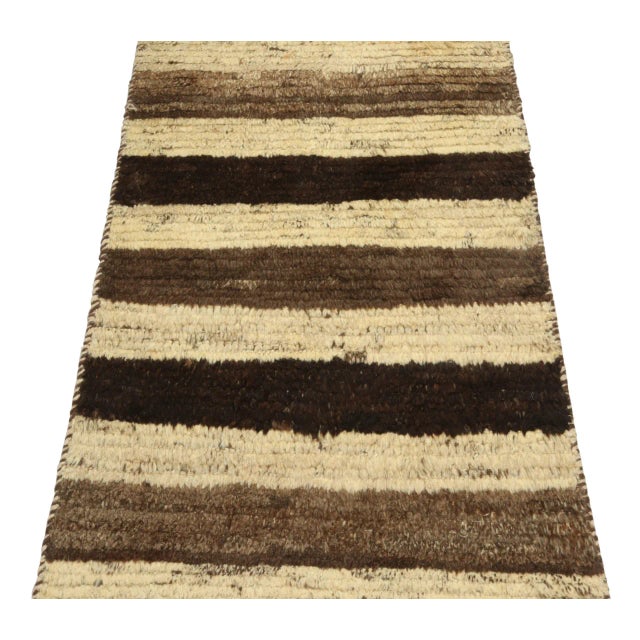 A vintage 2x4 Persian Gabbeh rug, making a grand entry to Rug & Kilim’s curation of rare tribal pieces. Hand-knotted in...