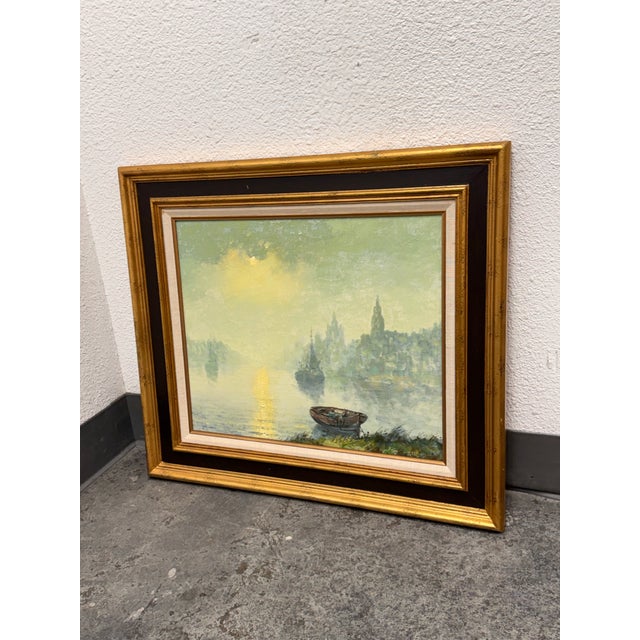 Design Plus Gallery presents a Framed Oil On Canvas by artist Roelef “Roel” Dozeman (1924–1996). This atmospheric...