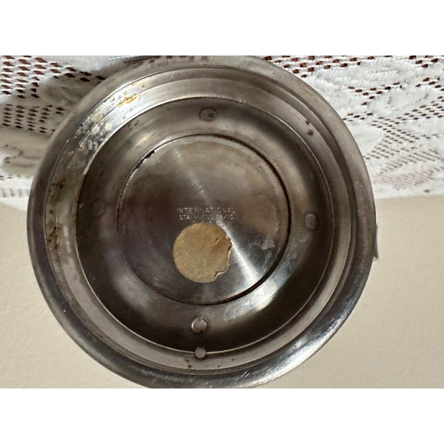 Metal Vintage 1900s Stainless Steel Sugar Dish For Sale - Image 7 of 7