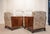 Vintage Swedish Grace Club Chairs with Tiger Wooden Side Panels and Jacquard, 1930s, Set of 2 For Sale - Image 6 of 14