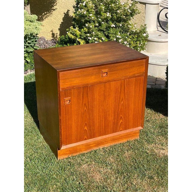 1960s Small Scandinavian Teak Buffet For Sale - Image 5 of 11