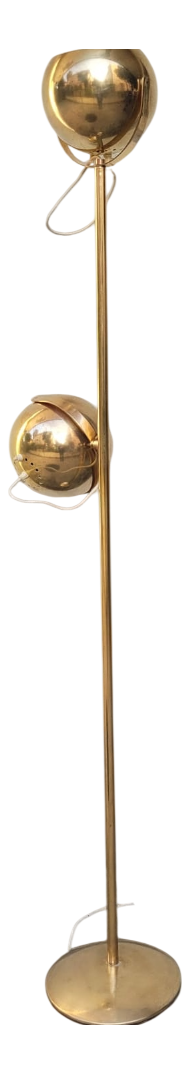 Two-Light Brass Floor Lamp by Goffredo Reggiani, Italy, 1960s