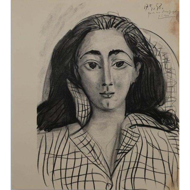 Pablo Picasso, Portrait of Jacqueline, Lithograph For Sale - Image 7 of 7
