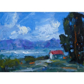 Coastal — Lake Saiko, Japan Oil Painting For Sale