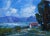 Coastal — Lake Saiko, Japan Oil Painting For Sale