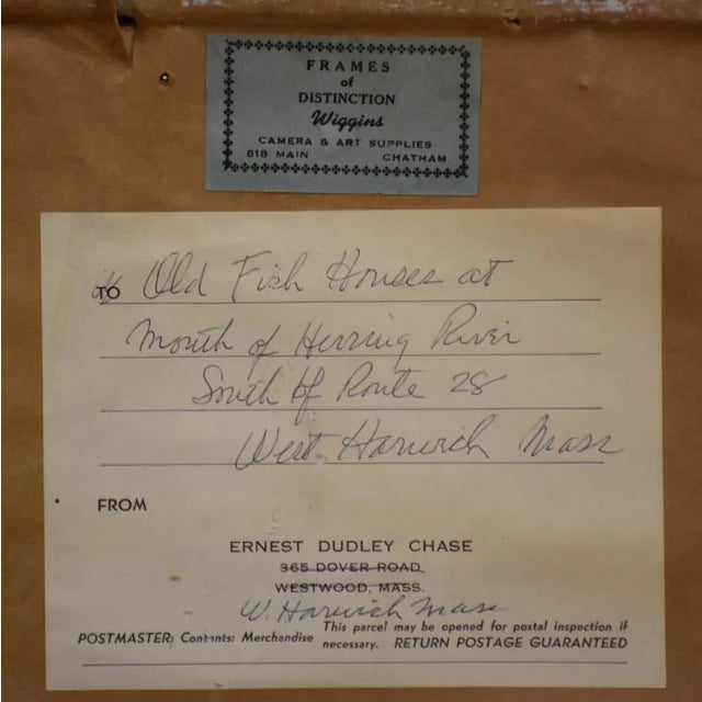 Paint Watercolor Harbor Painting For Sale - Image 7 of 7