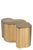 The New Kate Free Form Coffee Table in Gold With Acrylic Top For Sale - Image 4 of 8