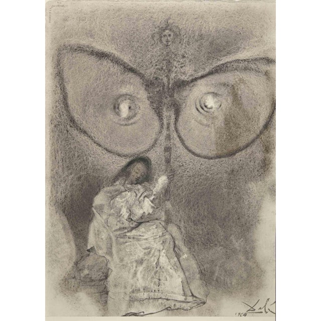 Antequam Exires De Vulva \. is a Color lithograph on heavy rag paper realized in 1964. It is part of Biblia Sacra vulgatæ...