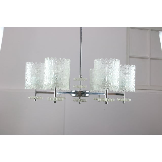 Vintage Austrian Glass Chandelier, 1970s For Sale - Image 15 of 18
