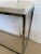 2010s Modern Marble Top and Chrome Console Table For Sale - Image 5 of 7