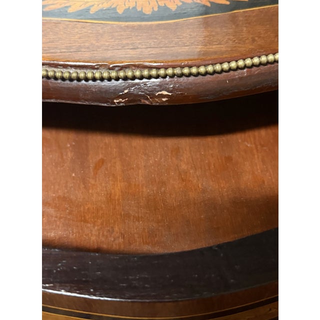 Bronze Pair of Circa 1800s Napoleon III Style Marquetry Cabinets For Sale - Image 8 of 15