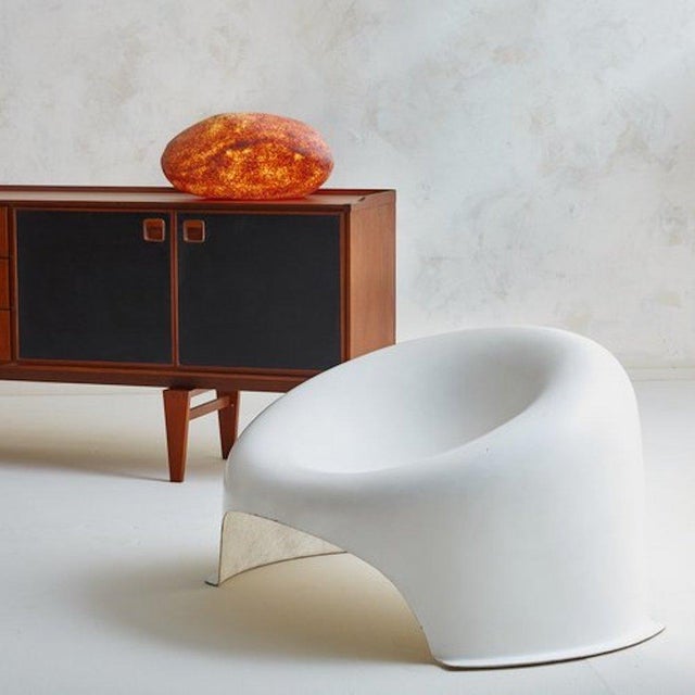 1960s French R3 Boule Fiberglass Chair Attributed to Charles Zublena For Sale - Image 4 of 13