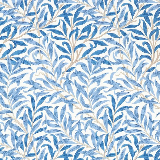 Morris & Co Willow Boughs Wallpaper in Woad - a Sample For Sale