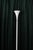 Vintage 60s Trumpet Floor Lamp, Mid-Century White Laurel Style Torchiere Lamp For Sale In Boston - Image 6 of 10