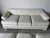 Vintage Century Furniture White Textured Fabric Three-Seater Sofa For Sale - Image 15 of 18