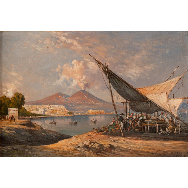 Consalvo Carelli, Naples, 1800s, Oil on Canvas For Sale - Image 16 of 16