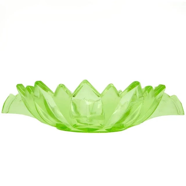 Art Deco Uranium Bowl from Schwepnitz, Germany, 1950s, in Very Good conditions. Designed 1950 to 1959 I have official...