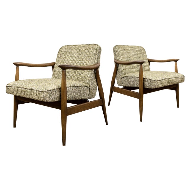 Set of GFM-87 Armchairs by Juliusz Kędziorek for GFM, 1960s For Sale
