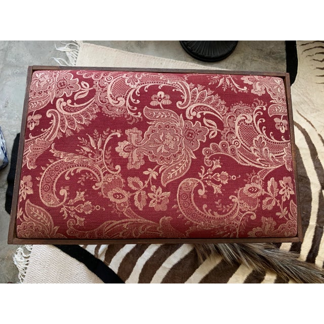 Wood Antique 1800s French Bidet Stool Upholstered Bench For Sale - Image 7 of 9