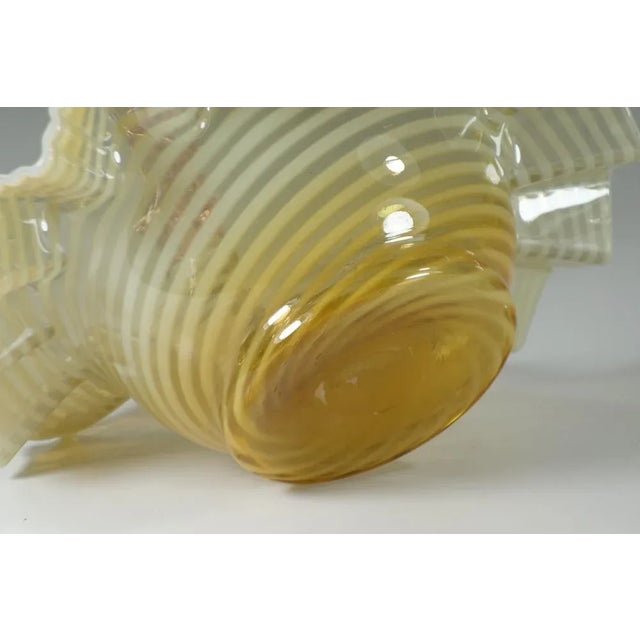 Jugendstil Art Nouveau Murano Glass Basket Bowl, 1900s For Sale - Image 7 of 8