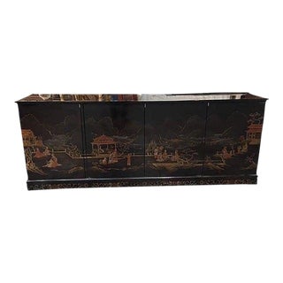 Late 20th Century Chinoiserie Credenza Sideboard by Habersham For Sale