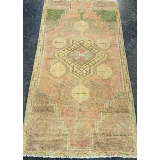 Turkish Mini Rug Oriental Hand Knotted Vintage Rug 1'6" x 2'11" #20763 Explore a curated collection of hallway runners,...