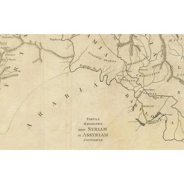 Map of Ancient Syria & Assyria, 1802 For Sale - Image 3 of 7