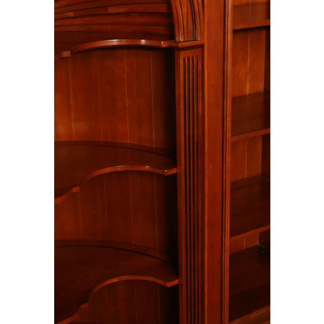 Harden Chippendale Style Cherry Library Bookcase For Sale - Image 12 of 18