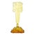 1920s Art Nouveau Glass Sculpture in Yellow and Red, Europe, 1920s For Sale - Image 5 of 5