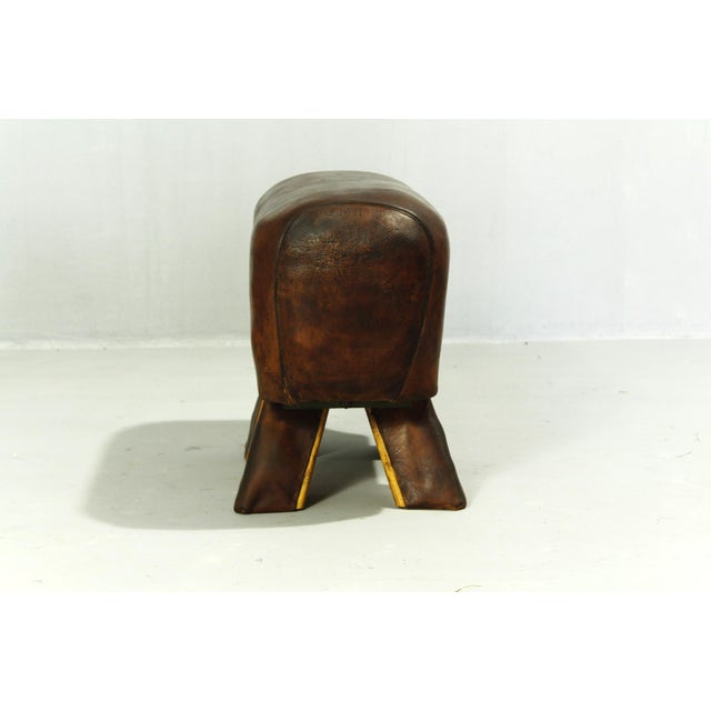 Leather Gymnastics Pommel Horse, 1950s For Sale - Image 4 of 14