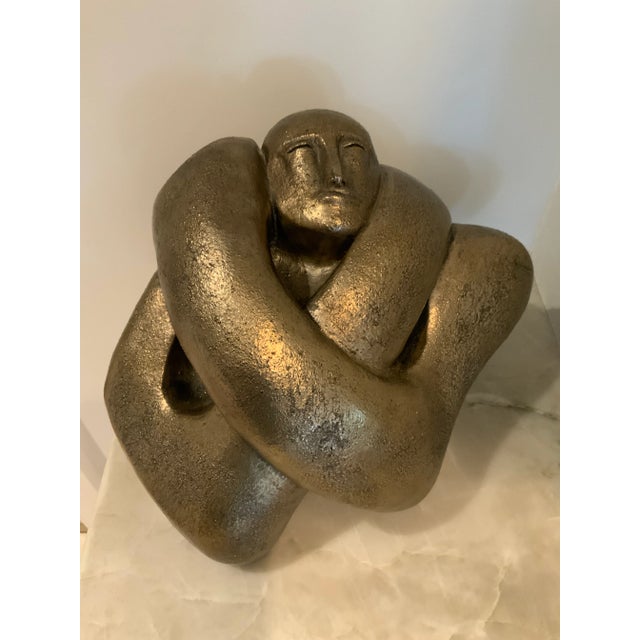 1970s Carole Shultz Sculpture, “Woman Self-Embrace,” 1975, Signed and Numbered For Sale - Image 5 of 8