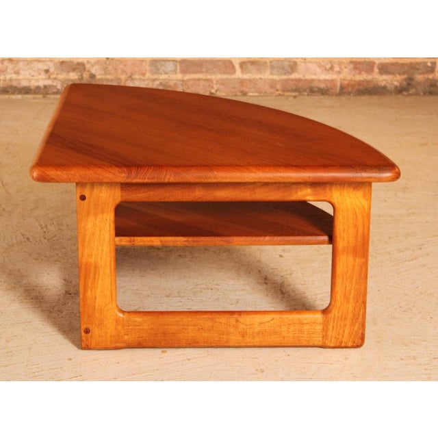 Wood Mid-Century Modern Danish Teak Coffee Table by S. Burchardt-Nielsen, 1970s For Sale - Image 7 of 11
