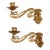 Art Nouveau Brass Piano Candle Sconces For Sale