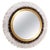 Modernist Brushed Brass, White & Smoked Rock Crystal Circular Wall Mirror For Sale - Image 12 of 12