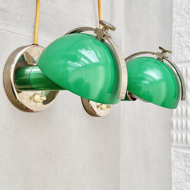 Metal Model 29379 Modernist Table Lamps by Erik Tidstrand for Nordiska Kompaniet, Sweden, 1930s, Set of 2 For Sale - Image 7 of 17