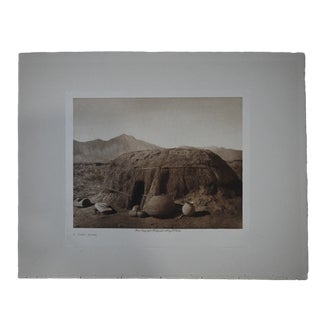 Edward S. Curtis "A Pima Home" 1907 Vintage Tissue Photogravure, Cardozo Collection For Sale