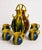 Mexican Vintage Mexican Dripware Pottery Sangria Pitcher and Cup Set For Sale - Image 3 of 6