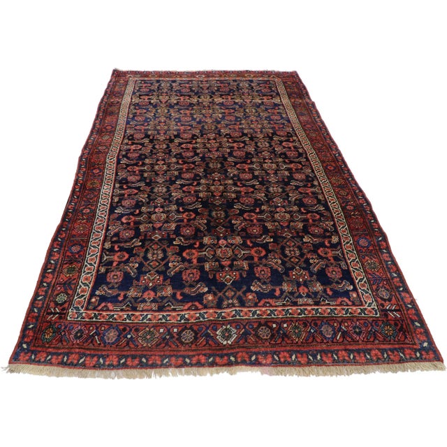 Victorian Antique Persian Bijar Rug - 04'02 X 07'03 For Sale - Image 3 of 9
