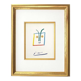 1960s Picasso Lithograph 125 the Istrong Achaen Framed For Sale
