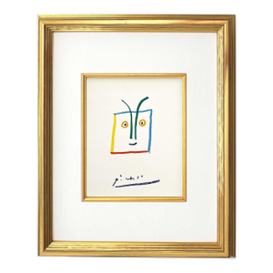 1960s Picasso Lithograph 125 the Istrong Achaen Framed