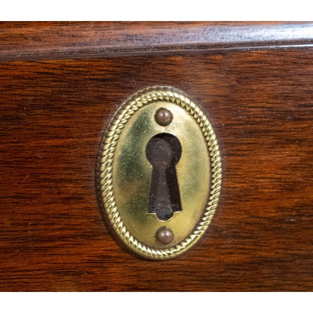 Henkel Harris Mahogany Tall Narrow Lingerie Chest For Sale - Image 10 of 18