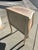 Wood Vintage French Provincial Pair of 3-Drawer Nightstands With Curved Front and Brass Bail Pulls For Sale - Image 7 of 17