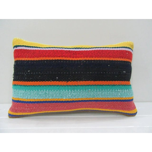 Handmade Turkish Kilim Pillow Cover For Sale - Image 4 of 4