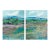 1989 “Wildflower Mountain” Abstract Acrylic Landscape Diptych by Harry Hilson For Sale