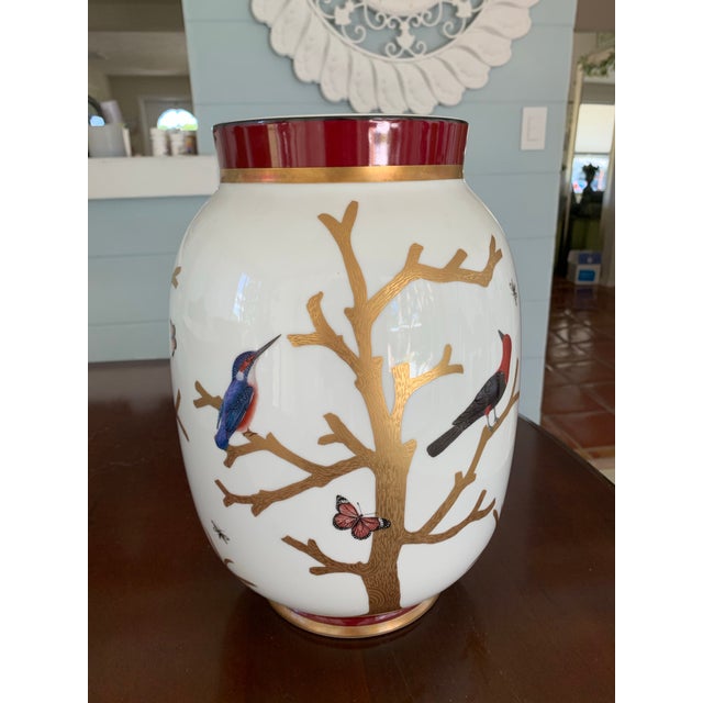 Beautiful birds of paradise vase 14”-9” Brand new ,original