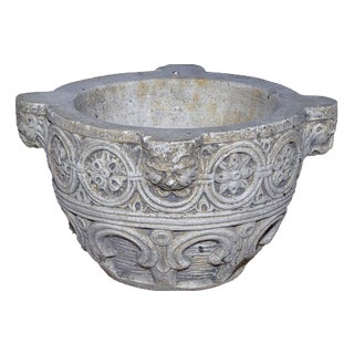 Baroque Style Mortar in Clay For Sale